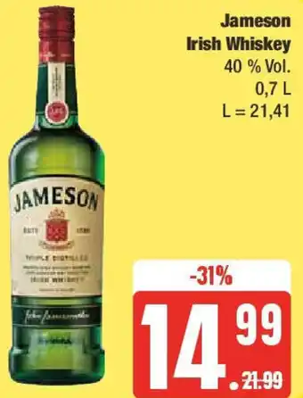 Edeka Jameson Irish Whiskey 0,7 L Angebot