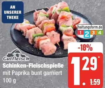 Edeka Gutfleisch Schinken-Fleischspieße 100 g Angebot