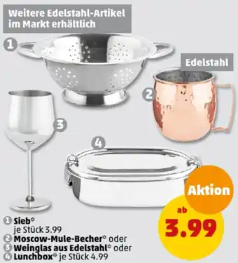 PENNY Sieb oder Moscow Mule Becher Angebot