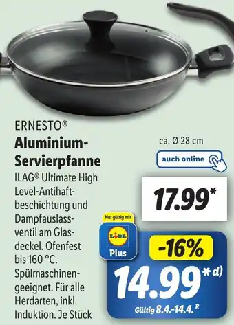 Lidl ERNESTO Aluminium Servierpfanne Angebot