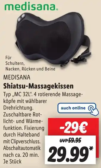 Lidl MEDISANA Shiatsu-Massagekissen Angebot