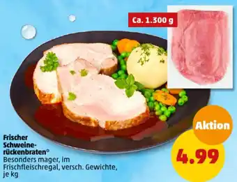 PENNY Frischer Schweinerückenbraten ca. 1300 g Angebot