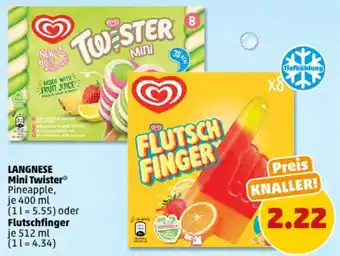 PENNY LANGNESE Mini Twister 400 ml oder Flutschfinger 512 ml Angebot