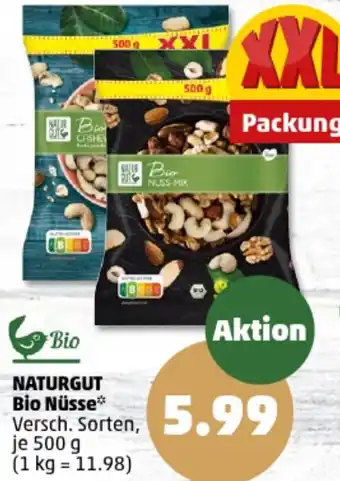 PENNY NATURGUT Bio Nüsse 500 g Angebot