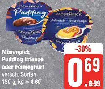 Edeka Mövenpick Pudding Intense oder Feinjoghurt 150 g Angebot