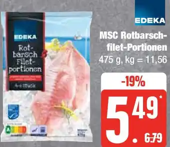 Edeka EDEKA MSC Rotbarschfilet-Portionen 475 g Angebot