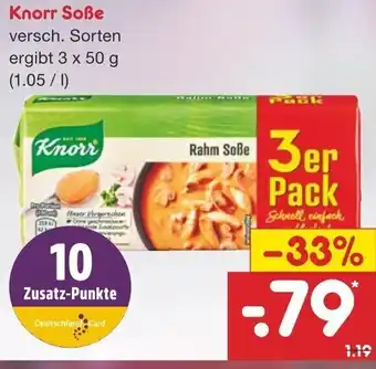 Netto Marken-Discount Knorr Soße 3x50g Angebot