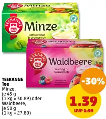 PENNY TEEKANNE Tee 45/50 g Angebot