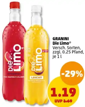 PENNY GRANINI Die Limo 1 L Angebot