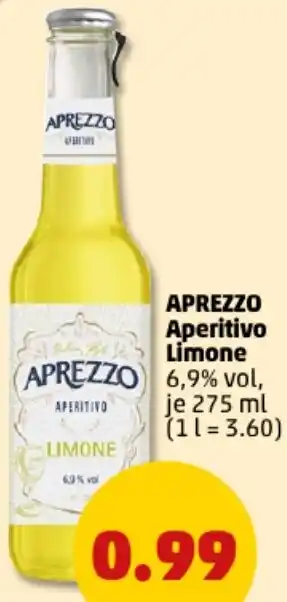 PENNY APREZZO Aperitivo Limone 275 ml Angebot