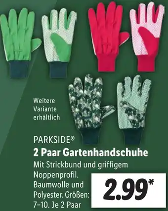 Lidl PARKSIDE 2 Paar Gartenhandschuhe Angebot