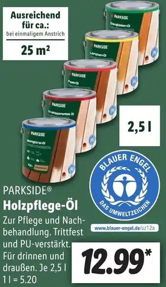 Lidl PARKSIDE Holzpflege-Öl 2,5 L Angebot