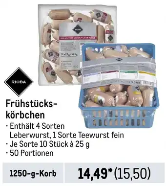 METRO RIOBA Frühstückskörbchen 1250-g-Korb Angebot