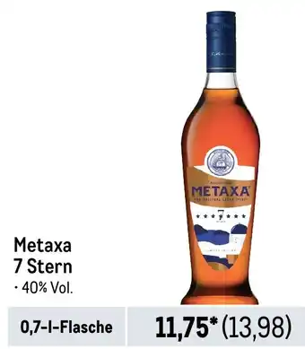 METRO Metaxa 7 Stern 0,7-L-Flasche Angebot