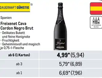 METRO Freixenet Cava Cordon Negro Brut 750ml Angebot