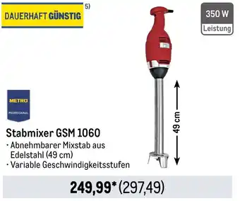 METRO METRO PROFESSIONAL Stabmixer GSM 1060 Angebot