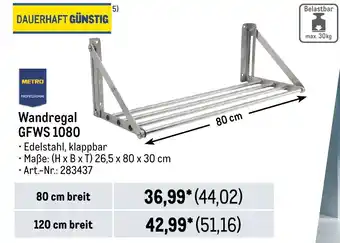 METRO METRO PROFESSIONAL Wandregal GFWS 1080 80 cm Angebot