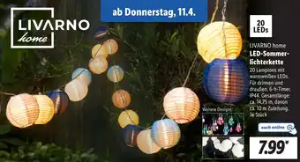 Lidl LIVARNO home LED-Sommerlichterkette Angebot