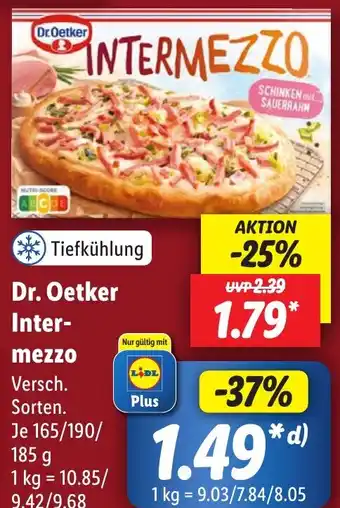 Lidl Dr. Oetker Intermezzo 165/190/185 g Angebot