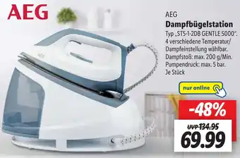 Lidl AEG Dampfbügelstation „ST5-1-2DB GENTLE 5000" Angebot