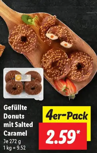 Lidl Gefüllte Donuts mit Salted Caramel 272 g Angebot