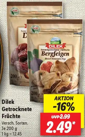 Lidl Dilek Getrocknete Früchte 200 g Angebot