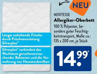 Aldi Süd NOVITESSE Allergiker-Oberbett Angebot