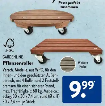 Aldi Süd GARDENLINE Pflanzenroller Angebot