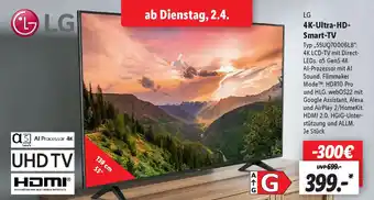 Lidl LG 4K-Ultra-HD Smart-TV Angebot