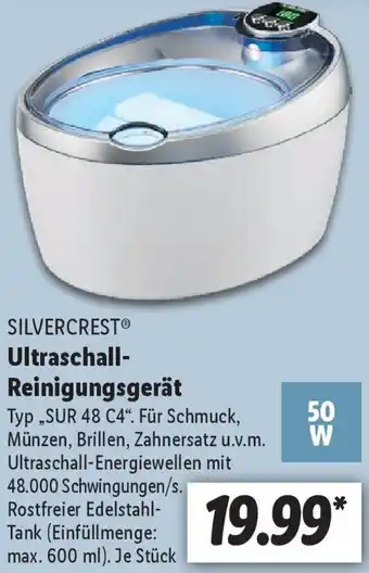 Lidl SILVERCREST Ultraschall Reinigungsgerät Angebot