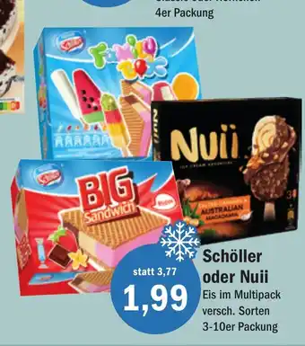 Aktiv Irma Schöller oder Nuii Eis im Multipack versch. Sorten 3-10er Packung Angebot