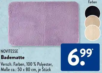 Aldi Süd NOVITESSE Badematte Angebot