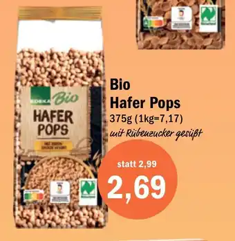 Aktiv Irma EDEKA Bio Hafer Pops 375g Angebot