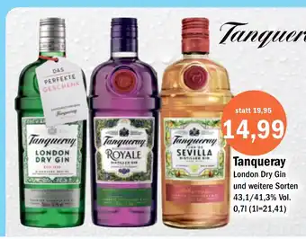 Aktiv Irma Tanqueray London Dry Gin und weitere Sorten 43,1/41,3% Vol. 0,71 Angebot