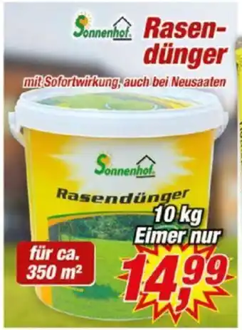 Posten Börse Sonnenhof Rasendünger 10 kg Angebot