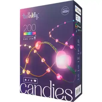 ManoMano Candies Herzförmige intelligente Weihnachtsbeleuchtung, 200 RGB-LEDs, grünes Kabel der zweiten Generation - Twinkly Angebot