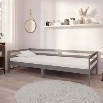 ManoMano Maisonchic - Tagesbett mit Matratze,Klappbett,Gästebett,Jugendbett 90x200 cm Grau Kiefer Massivholz VESS825892 Angebot