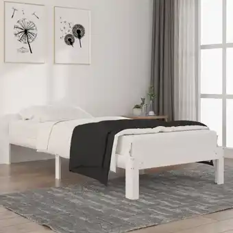 ManoMano Maisonchic - Massivholzbett Einzelbett Bett für Schlafzimmer Weiß Kiefer 90x200 cm DE52291 - Weiß Angebot