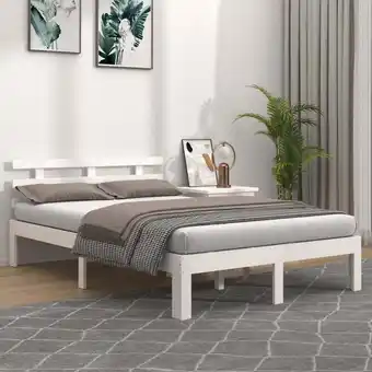 ManoMano Bonnevie - Bett Massivholzbett - Jugendbett Weiß 120x200 cm BV613258 Angebot