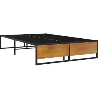 ManoMano Bonnevie - Bettrahmen für Einzelbett,Metallbett, Bettgestell Schwarz Metall 120x200 cm 31551 Angebot