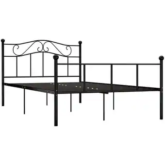 ManoMano Bonnevie - Bettrahmen für Einzelbett,Metallbett, Bettgestell Schwarz Metall 120x200 cm 20230 Angebot