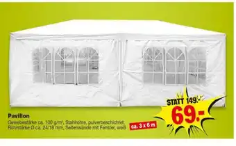 Repo Markt Pavillon 3*6m Angebot