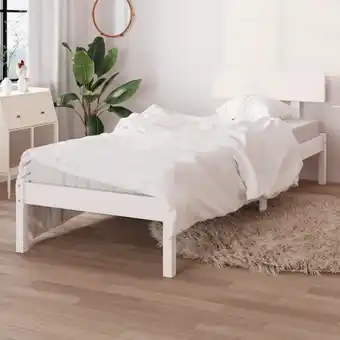 ManoMano Maisonchic - Massivholzbett Einzelbett Bett für Schlafzimmer Weiß Kiefer 100x200 cm DE95346 - Weiß Angebot