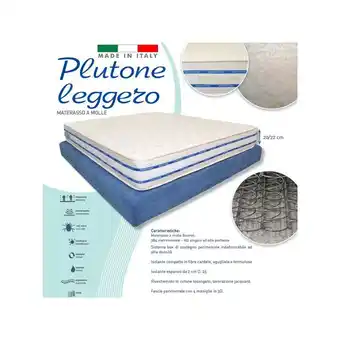 ManoMano 120X190 22 cm hohe orthopädische federkernmatratze hypoallergen anti-milben made in italy Angebot