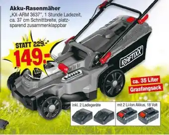 Repo Markt KRAFTIXX Akku-Rasenmäher ,,KX-ARM 3637" Angebot