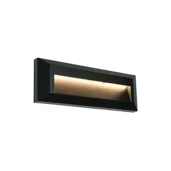 ManoMano Saxby Lighting - Saxby Severus - Integrierte led 1 Licht Außenwandleuchte Schwarz Abs Kunststoff, Klar IP65 Angebot