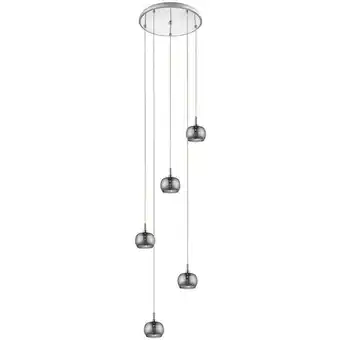 ManoMano Impex Lighting - Impex Deni 5-Licht-Chrom-Decken-Spiral-Anhänger-Cluster-Anhänger-Deckenleuchte Angebot