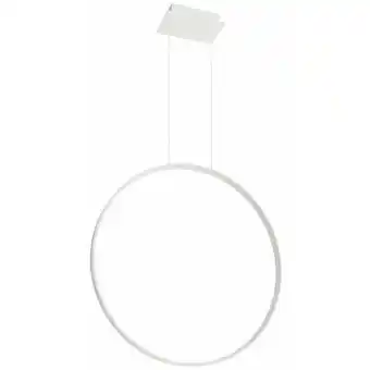 ManoMano Sollux - Lighting Rio Integrierte LED-Kreis-Pendel-Deckenleuchte, Weiß, 3000 k, 5520 lm Angebot