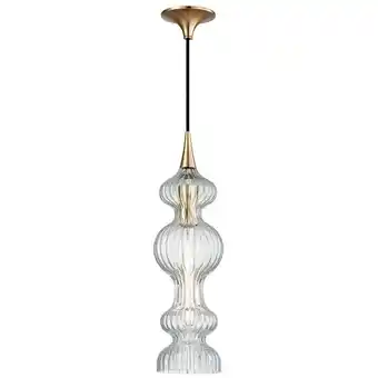 ManoMano Hudson Valley Lighting - Pomfret 1 Pendelleuchte mit klarem Glas Messing, Glas Angebot