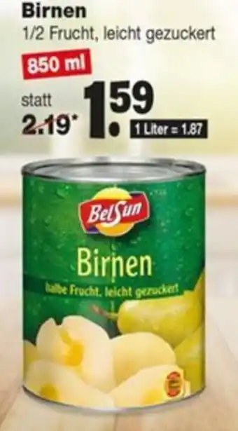 Repo Markt BelSun Birnen 850ml Angebot